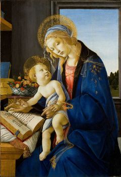 697px-Sandro_Botticelli_-_The_Virgin_and_Child_(The_Madonna_of_the_Book)_-_Google_Art_Project